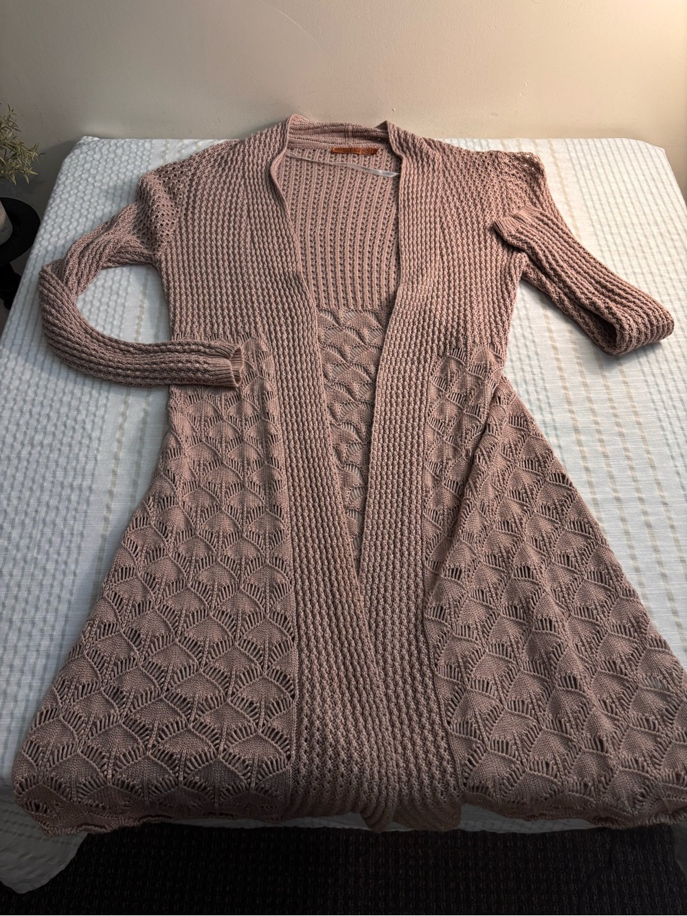 Belldini Blush Open-Front Knit Cardigan